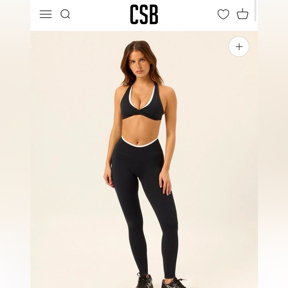 CSB Serenity Dip Two Toned Leggings & Sports Bra